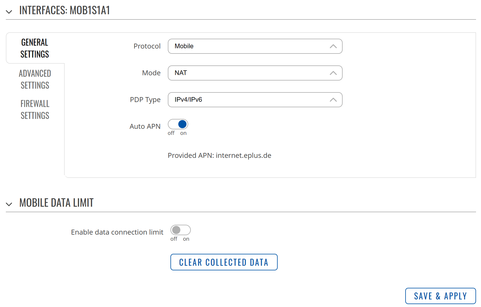 TRB140 Interface Configuration 1